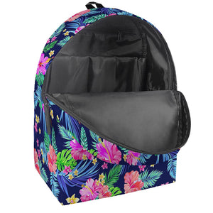 Hawaii Exotic Flowers Pattern Print Backpack