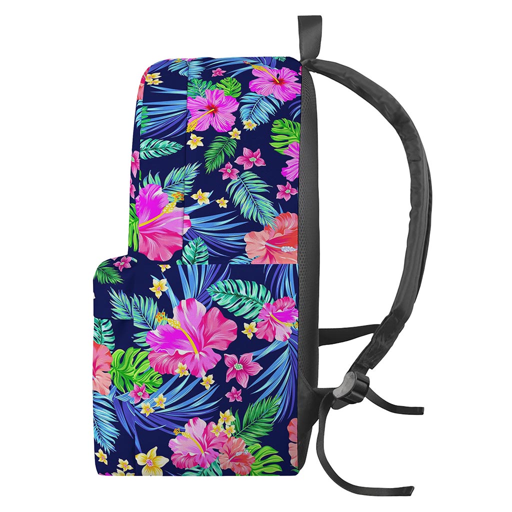 Hawaii Exotic Flowers Pattern Print Backpack