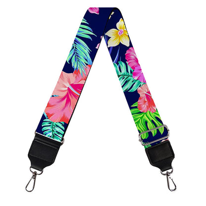 Hawaii Exotic Flowers Pattern Print Bag Strap
