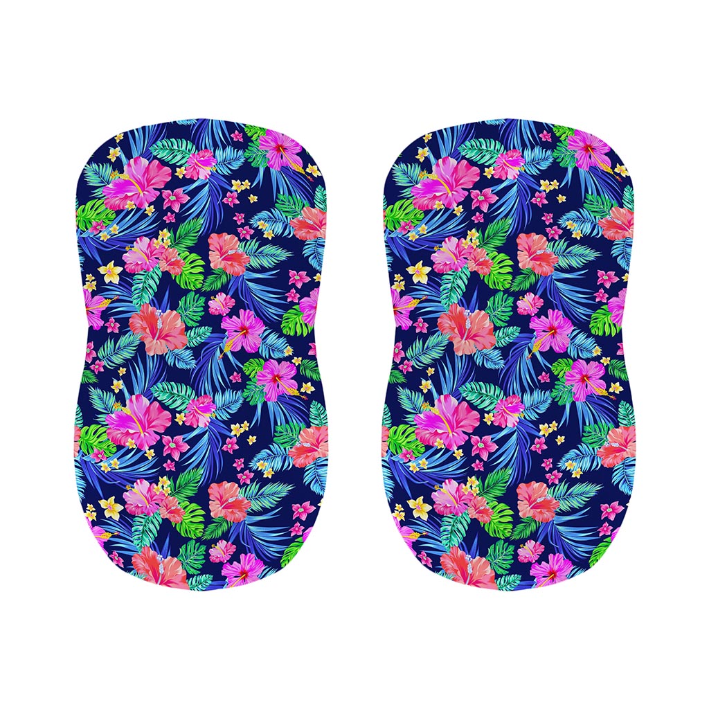 Hawaii Exotic Flowers Pattern Print Bar Stool Covers