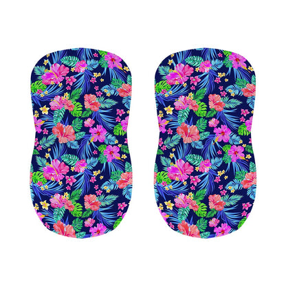 Hawaii Exotic Flowers Pattern Print Bar Stool Covers