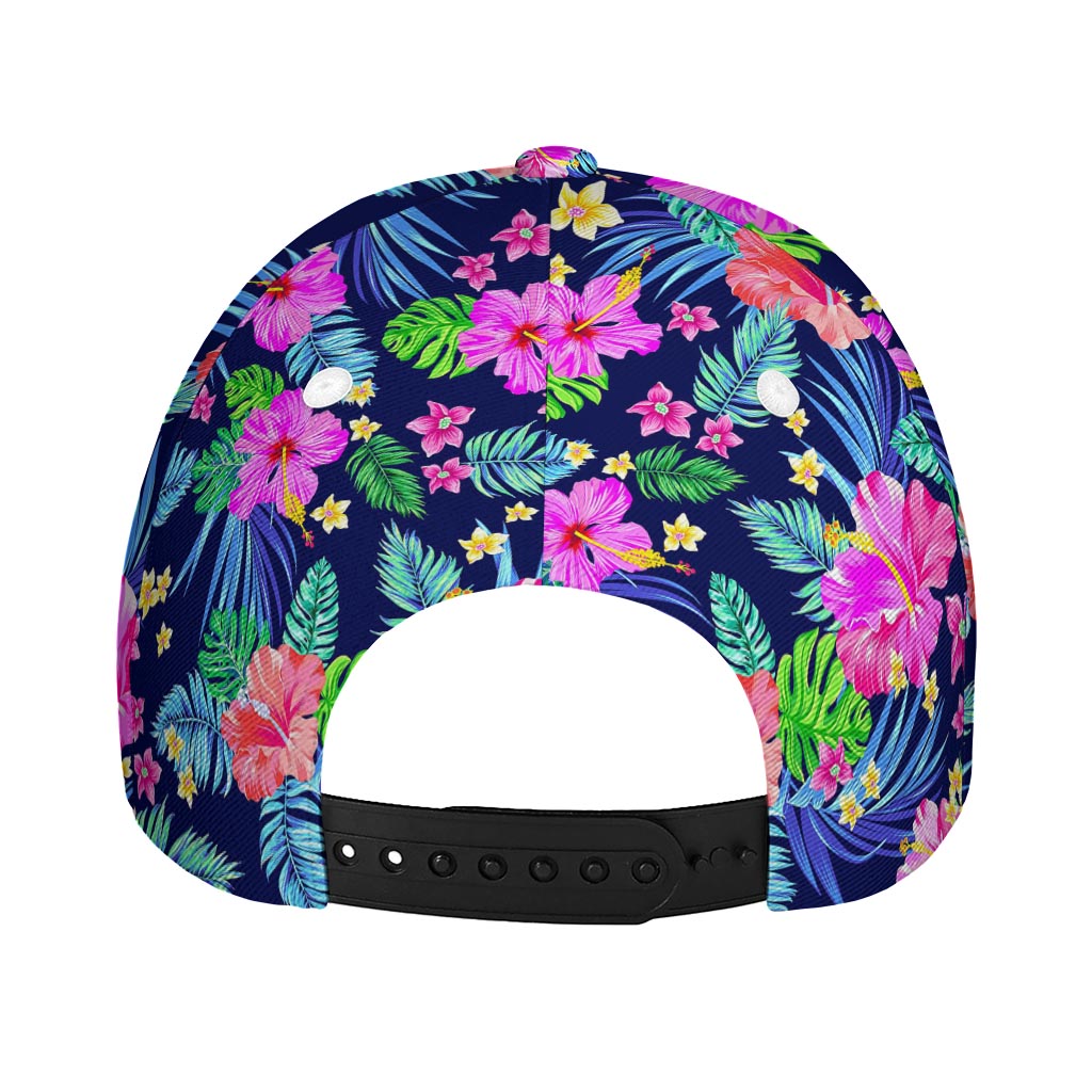 Hawaii Exotic Flowers Pattern Print Baseball Cap