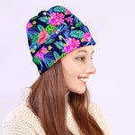 Hawaii Exotic Flowers Pattern Print Beanie