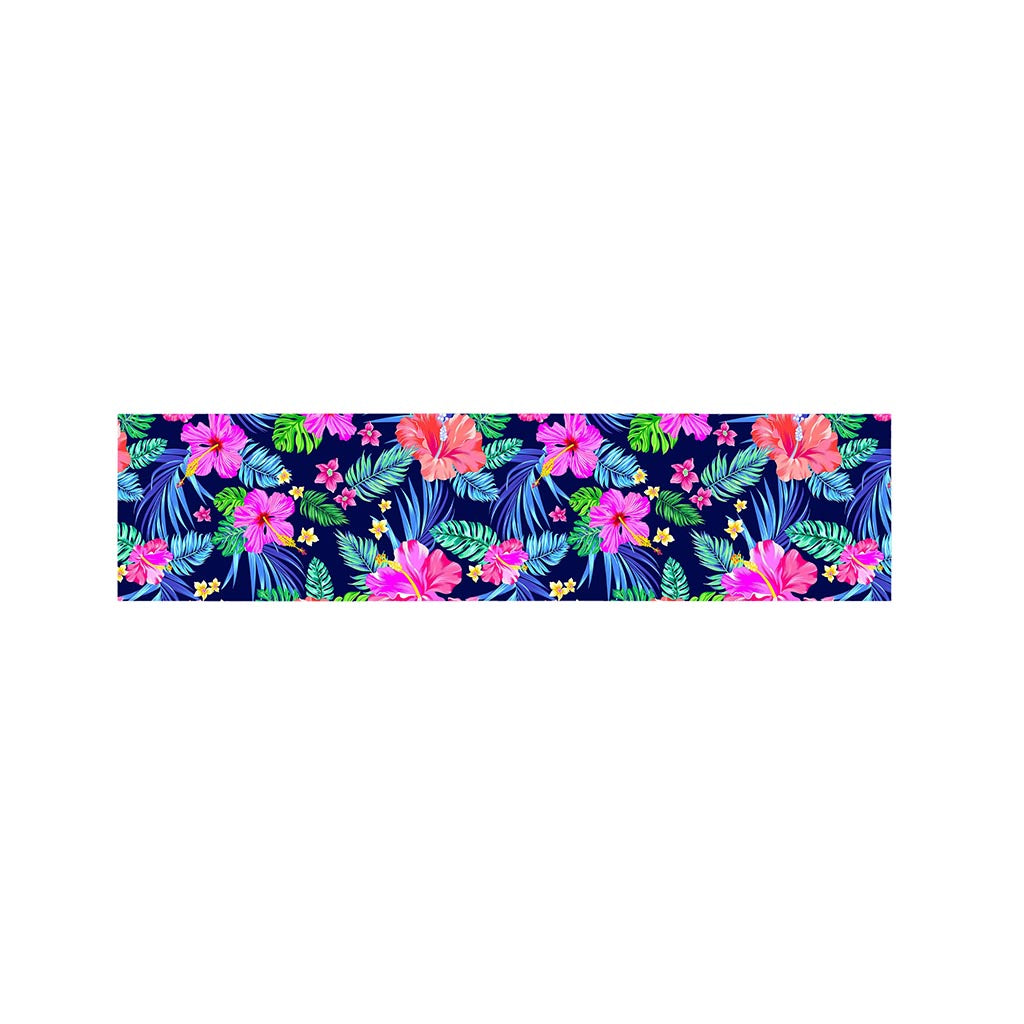 Hawaii Exotic Flowers Pattern Print Bed Runner