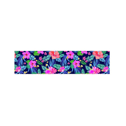 Hawaii Exotic Flowers Pattern Print Bed Runner