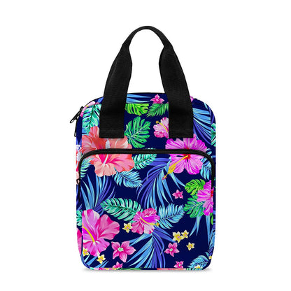 Hawaii Exotic Flowers Pattern Print Bible Tote Bag