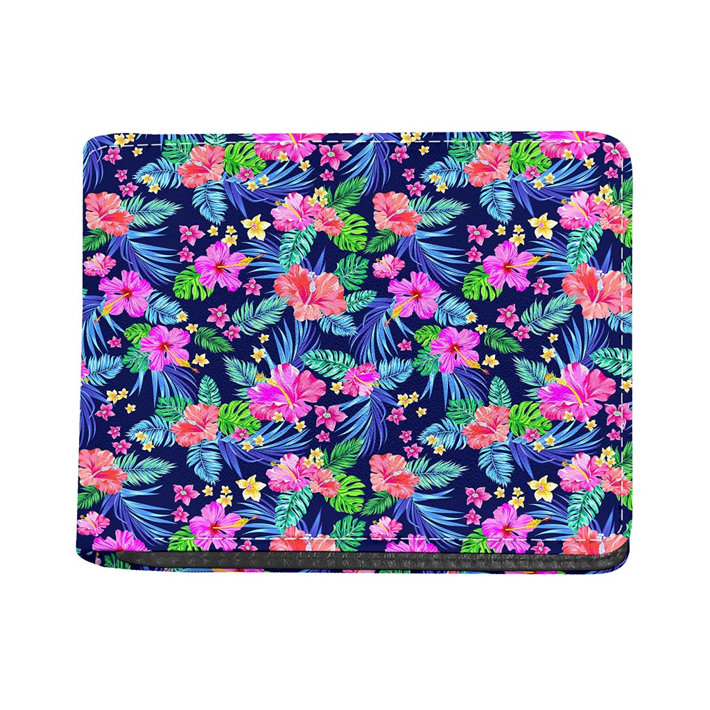Hawaii Exotic Flowers Pattern Print Bifold Wallet