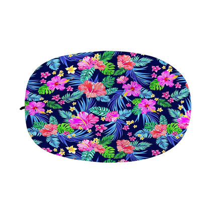 Hawaii Exotic Flowers Pattern Print Car Side Mirror Covers