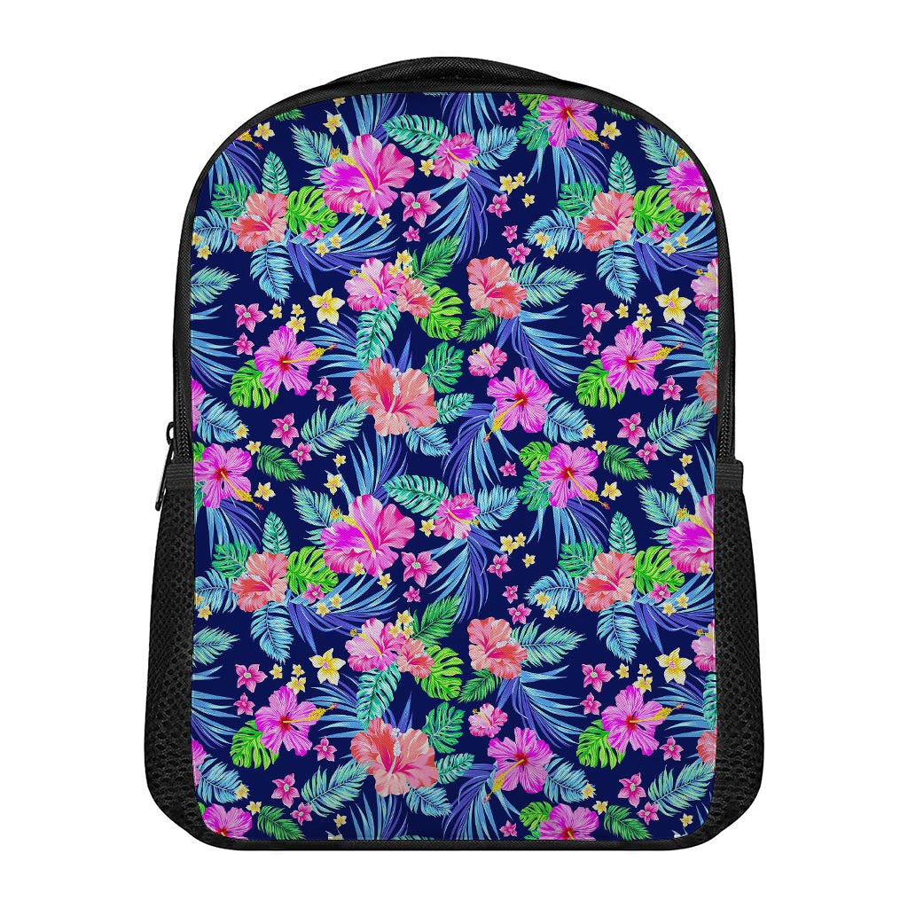 Hawaii Exotic Flowers Pattern Print Casual Backpack