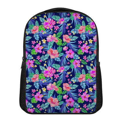 Hawaii Exotic Flowers Pattern Print Casual Backpack