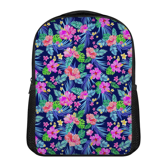 Hawaii Exotic Flowers Pattern Print Casual Backpack