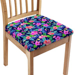 Hawaii Exotic Flowers Pattern Print Chair Cushion Cover