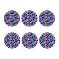 Hawaii Exotic Flowers Pattern Print Coaster Set