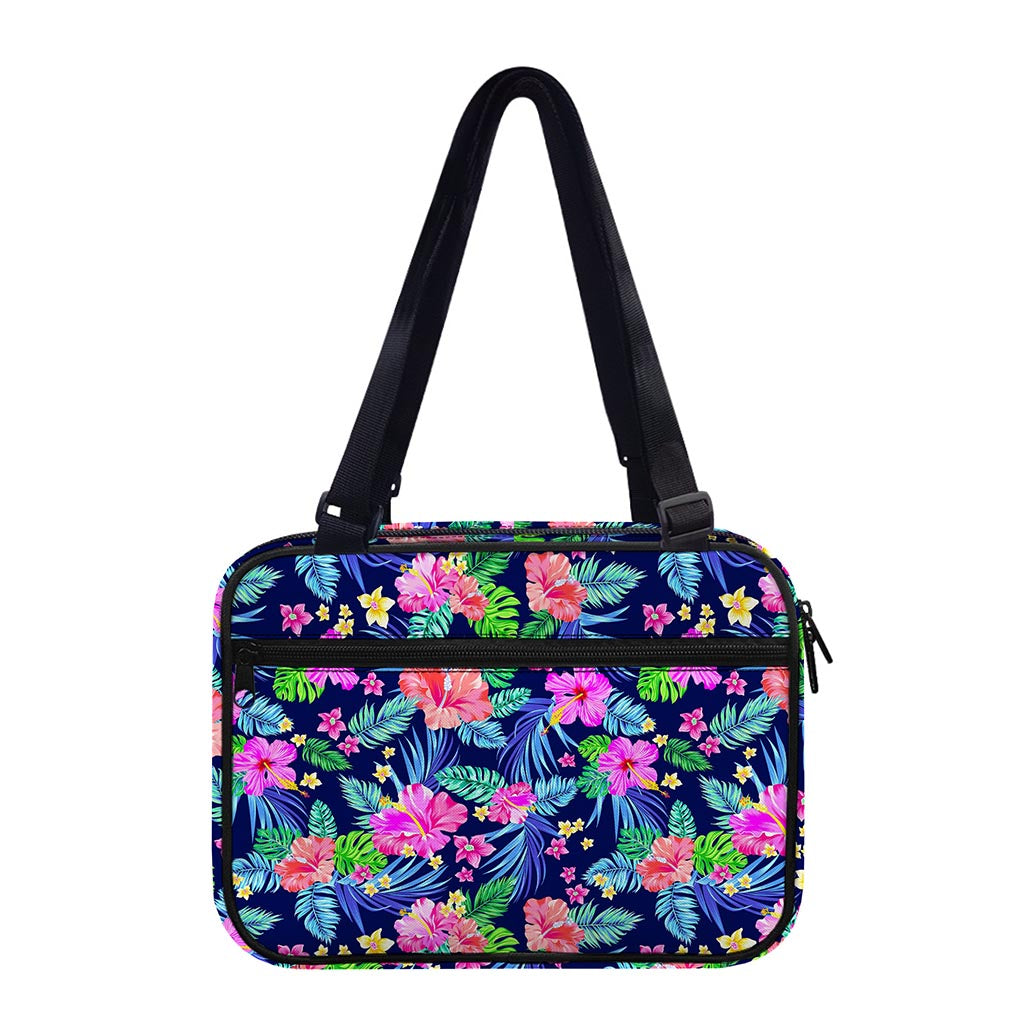 Hawaii Exotic Flowers Pattern Print Double Strap Bible Bag