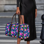 Hawaii Exotic Flowers Pattern Print Duffle Bag