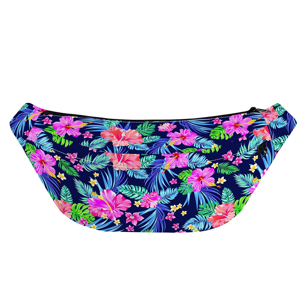 Hawaii Exotic Flowers Pattern Print Fanny Pack