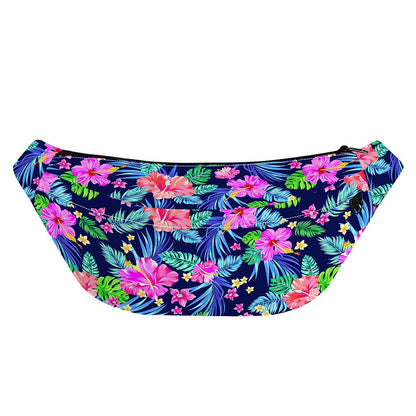 Hawaii Exotic Flowers Pattern Print Fanny Pack