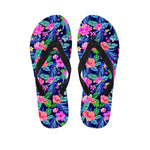 Hawaii Exotic Flowers Pattern Print Flip Flops