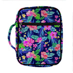 Hawaii Exotic Flowers Pattern Print Front Pocket Bible Bag