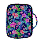 Hawaii Exotic Flowers Pattern Print Front Pocket Bible Bag