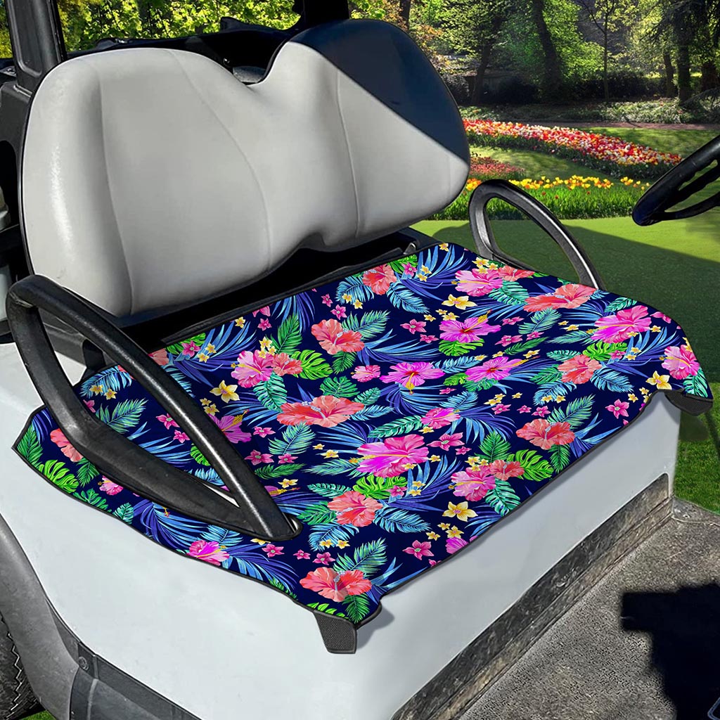 Hawaii Exotic Flowers Pattern Print Golf Cart Seat Cover