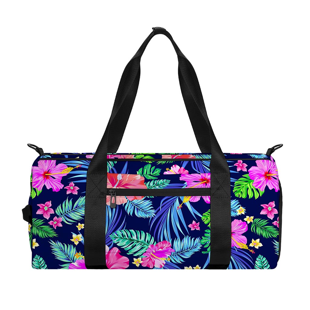 Hawaii Exotic Flowers Pattern Print Gym Bag
