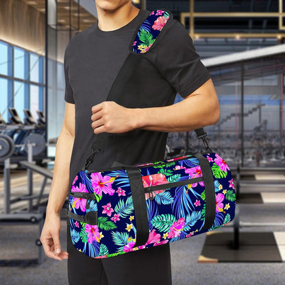 Hawaii Exotic Flowers Pattern Print Gym Bag