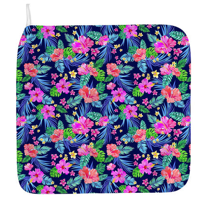 Hawaii Exotic Flowers Pattern Print Hand Towel