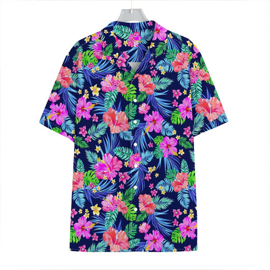 Hawaii Exotic Flowers Pattern Print Hawaiian Shirt