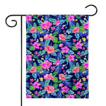 Hawaii Exotic Flowers Pattern Print House Flag