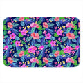 Hawaii Exotic Flowers Pattern Print Indoor Door Mat