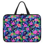Hawaii Exotic Flowers Pattern Print Laptop Sleeve With Handle