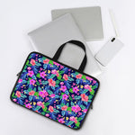 Hawaii Exotic Flowers Pattern Print Laptop Sleeve With Handle