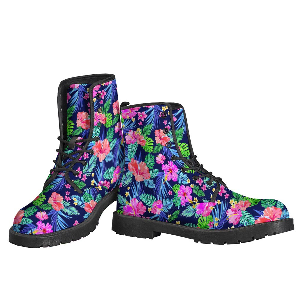 Hawaii Exotic Flowers Pattern Print Backpack