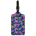 Hawaii Exotic Flowers Pattern Print Luggage Tag