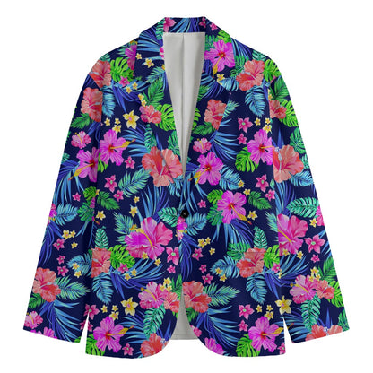 Hawaii Exotic Flowers Pattern Print Men's Blazer