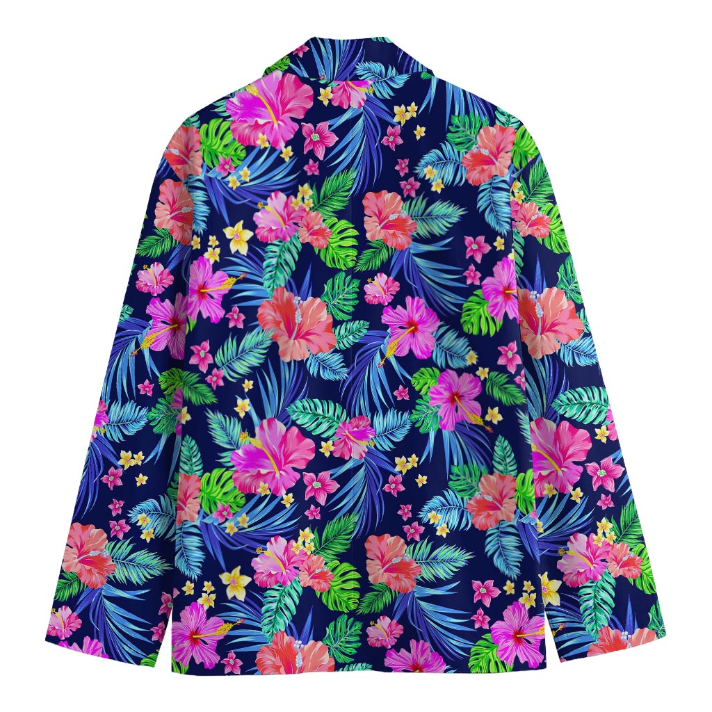 Hawaii Exotic Flowers Pattern Print Men's Blazer