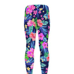 Hawaii Exotic Flowers Pattern Print Men's leggings
