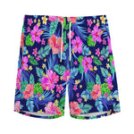 Hawaii Exotic Flowers Pattern Print Men's Sports Shorts