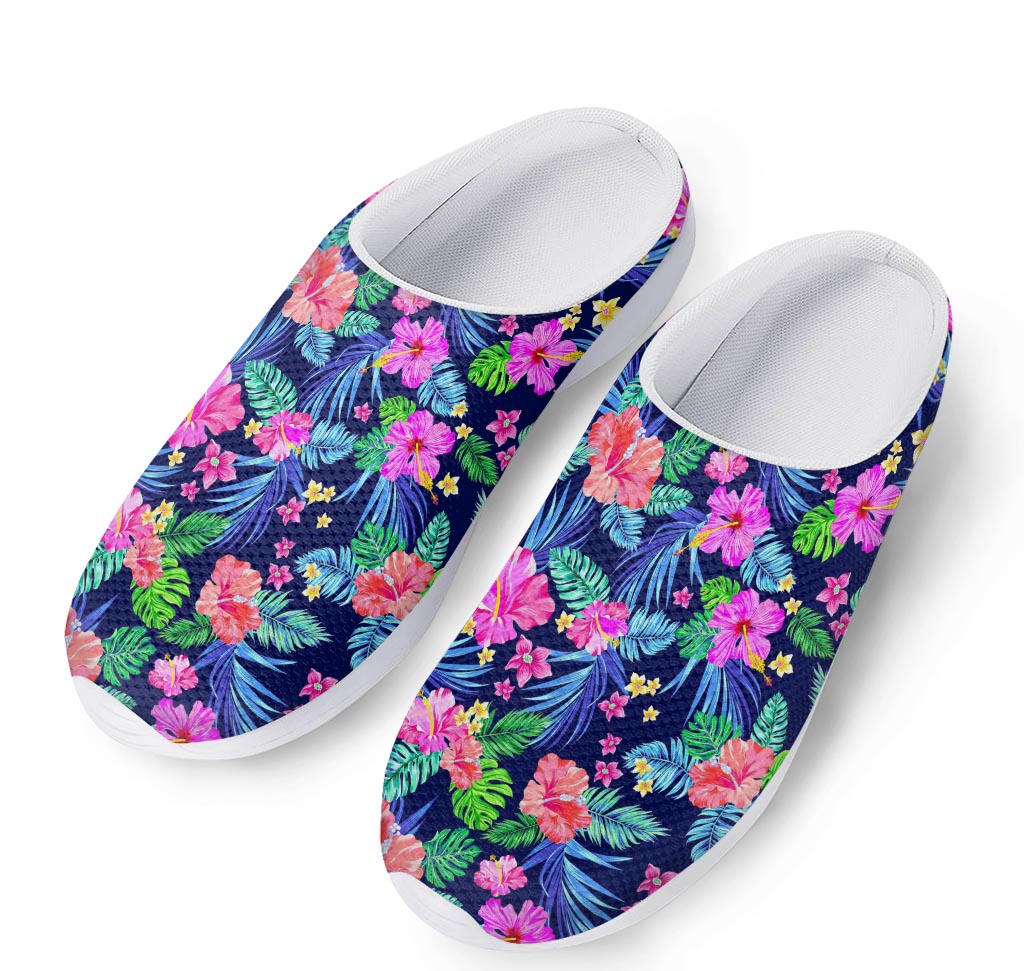 Hawaii Exotic Flowers Pattern Print Mesh Casual Shoes