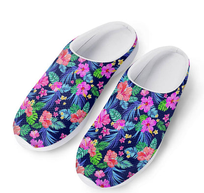 Hawaii Exotic Flowers Pattern Print Mesh Casual Shoes