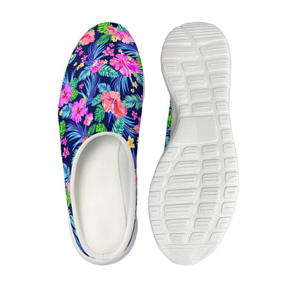 Hawaii Exotic Flowers Pattern Print Mesh Casual Shoes