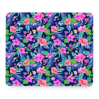 Hawaii Exotic Flowers Pattern Print Mouse Pad