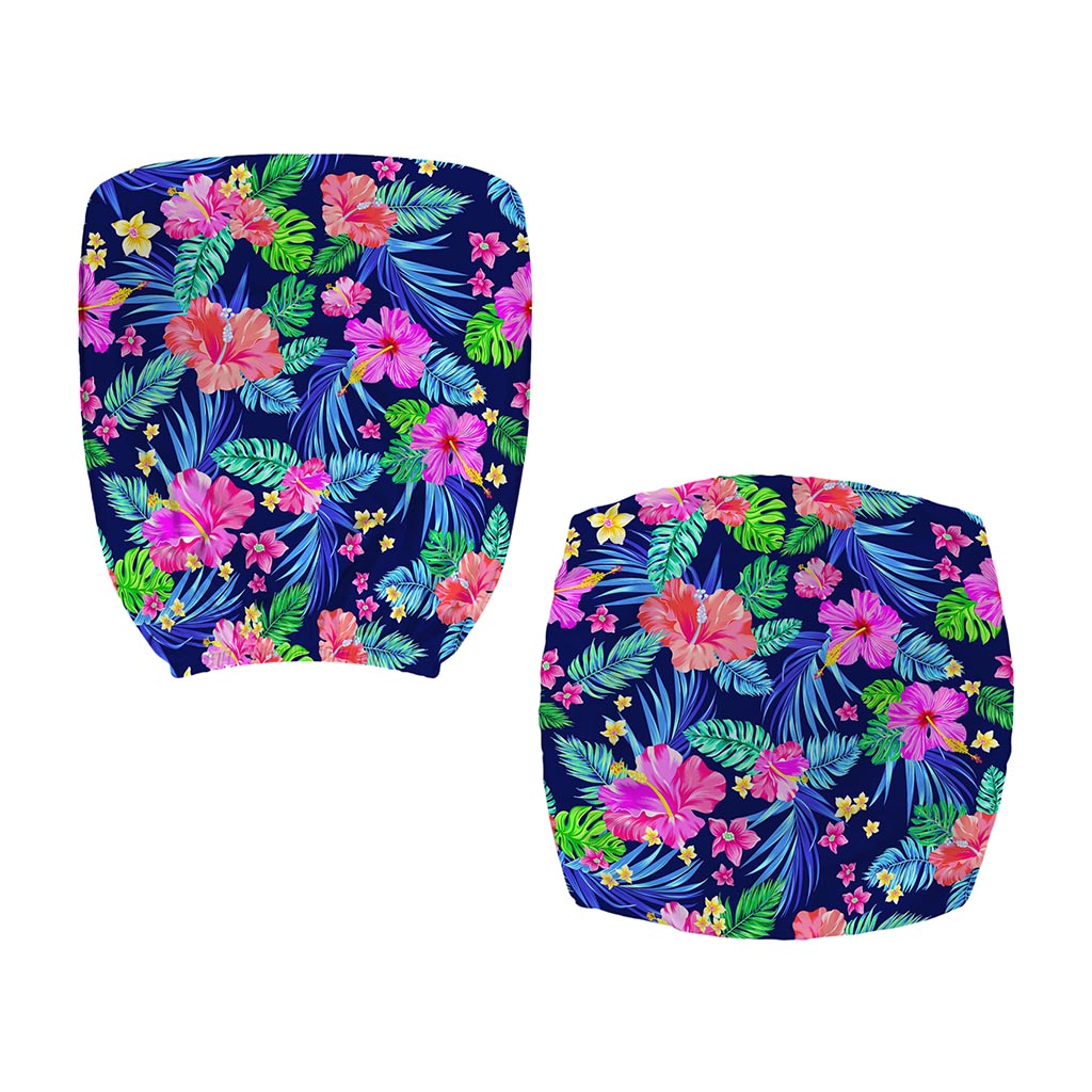 Hawaii Exotic Flowers Pattern Print Office Chair Cover