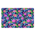 Hawaii Exotic Flowers Pattern Print Polyester Doormat