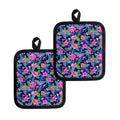 Hawaii Exotic Flowers Pattern Print Pot Holders