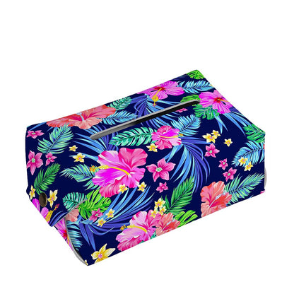 Hawaii Exotic Flowers Pattern Print Rectangle Tissue Box Cover