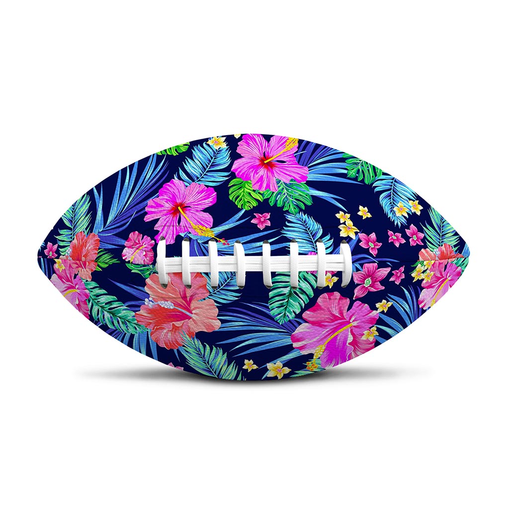 Hawaii Exotic Flowers Pattern Print Rugby Ball