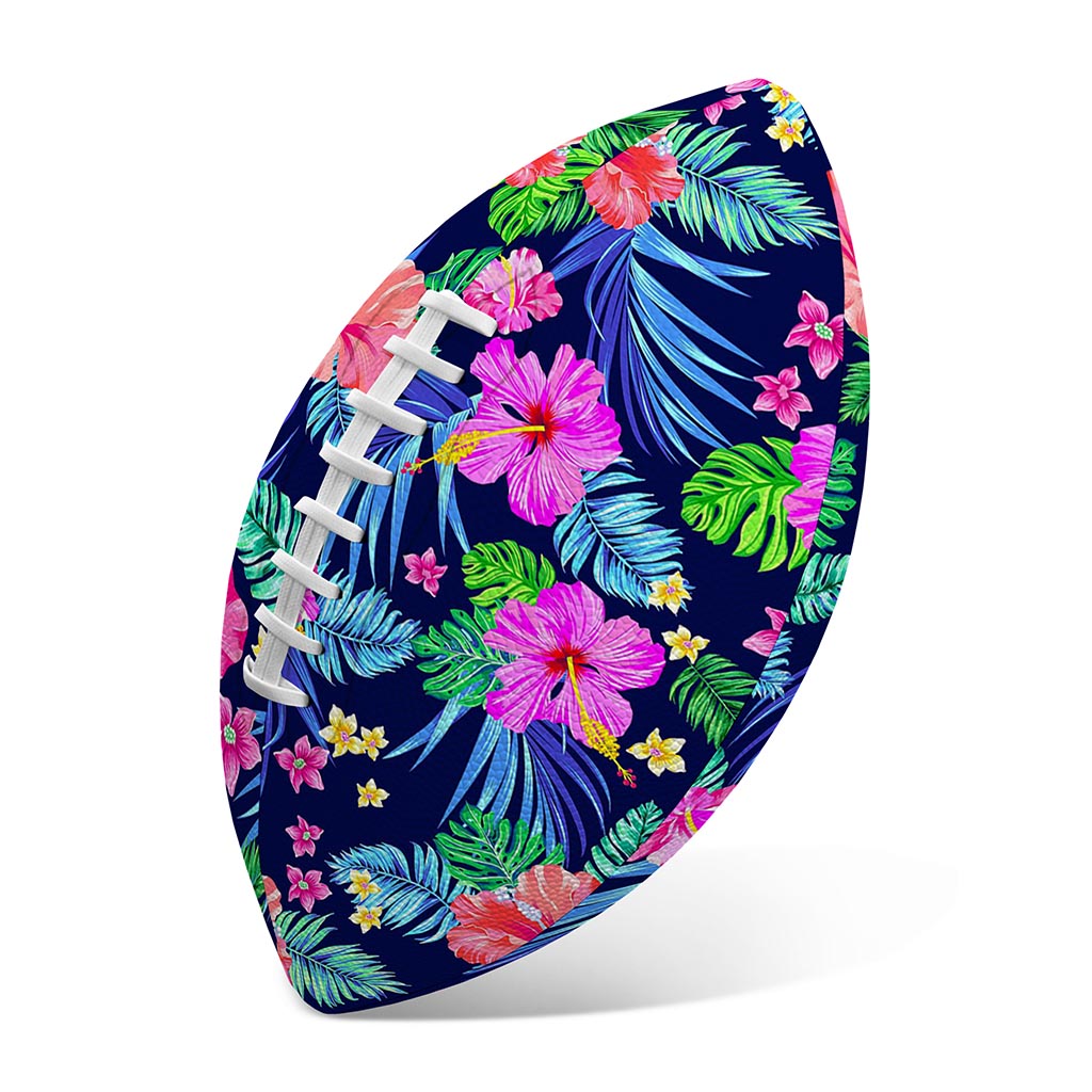 Hawaii Exotic Flowers Pattern Print Rugby Ball