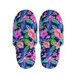 Hawaii Exotic Flowers Pattern Print Slippers